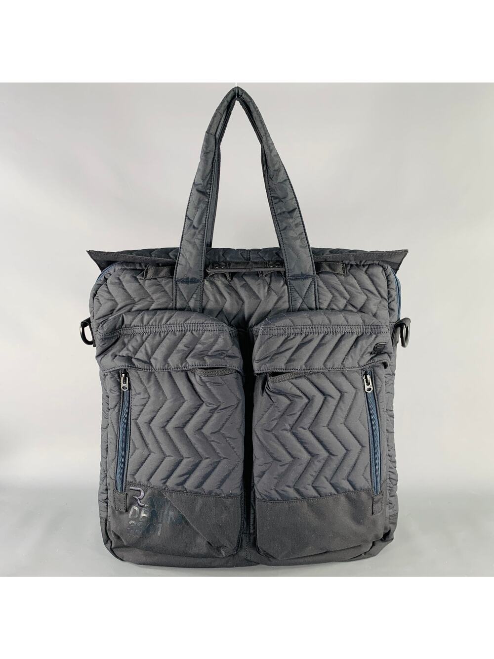 G-STAR Black Quilted Polyamide Top Handles Bag